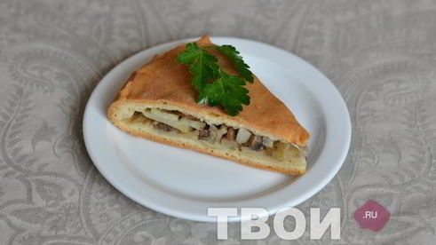 пирог с картошкой и грибами
