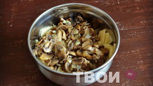 пирог с картошкой и грибами