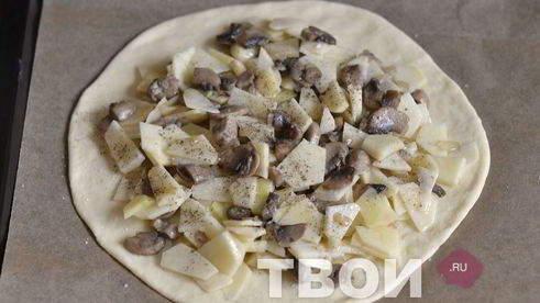 пирог с картошкой и грибами