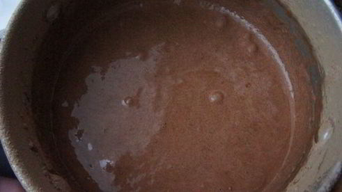 пирог с клюквой и шоколадным кремом на песочном тесте