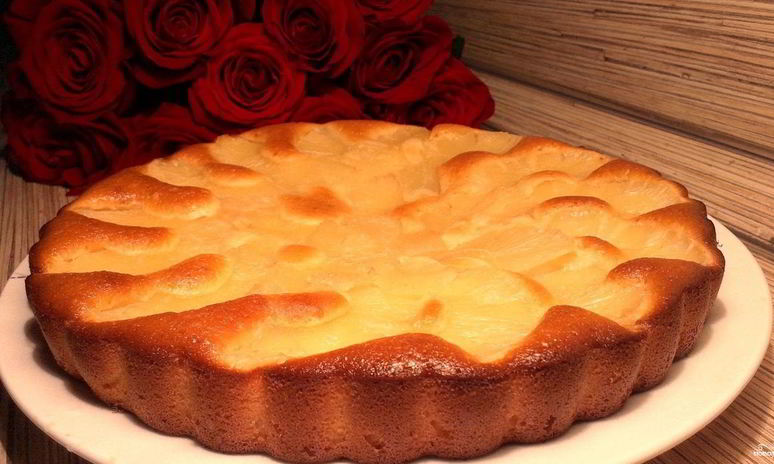 Рецепт пирога с консервированными ананасами