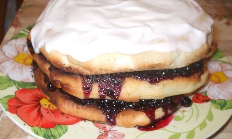 Рецепт пирога со сливовым вареньем