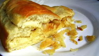 Постный пирог с капустой