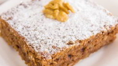 шоколадно-творожный пирог с грецкими орехами