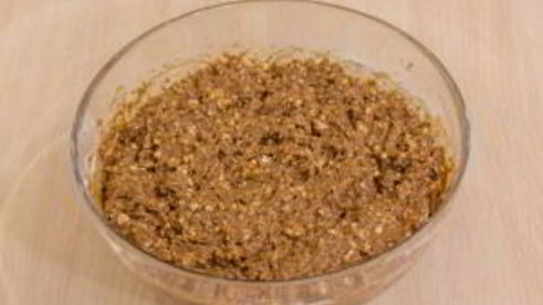 шоколадно-творожный пирог с грецкими орехами