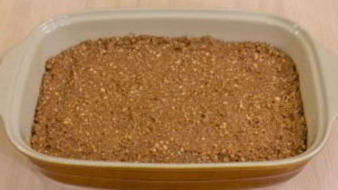 шоколадно-творожный пирог с грецкими орехами