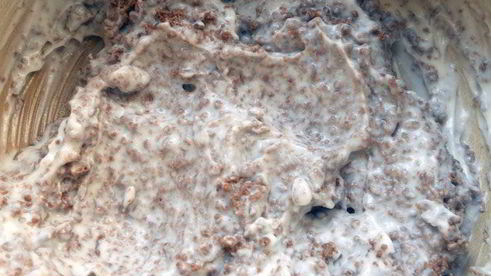 шоколадный блинный пирог с маскарпоне и черешней