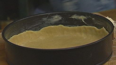 творожный пирог с маком и яблоками