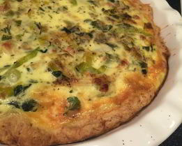 Творожный пирог со сметанной заливкой