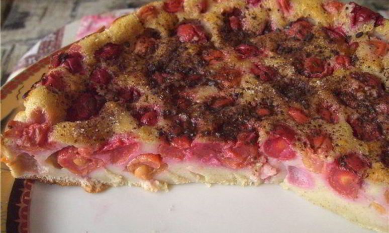 Рецепт вишневого пирога клафути