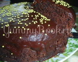 Влажный шоколадный пирог без яиц