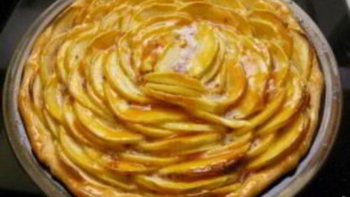 яблочный пирог из слоеного дрожжевого теста