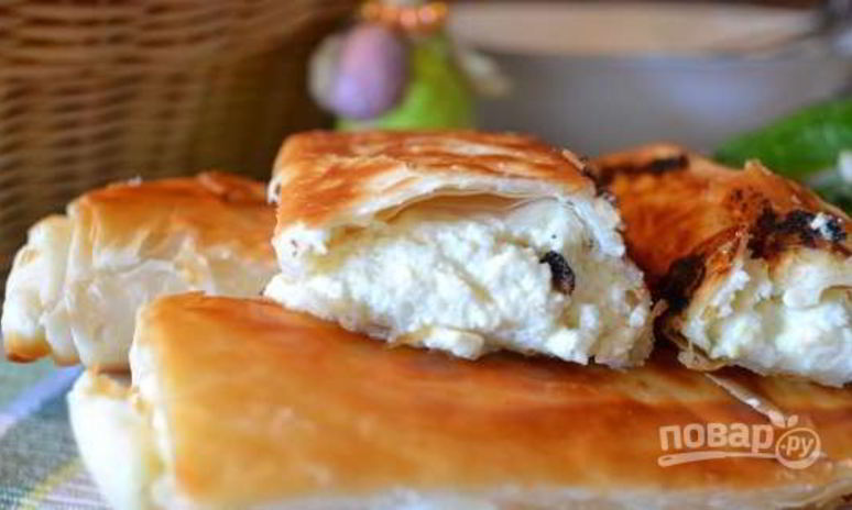 Рецепт хрустящих пирожков из теста фило