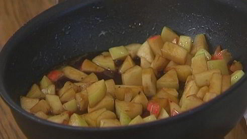 мини-пирожки с яблоками