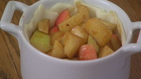 мини-пирожки с яблоками