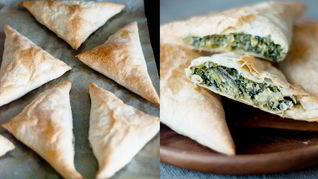 Пирожки с фетой и шпинатом