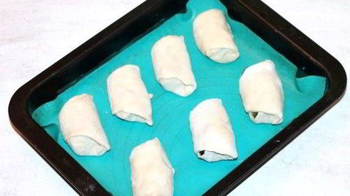 пирожки с крабовыми палочками и баклажаном