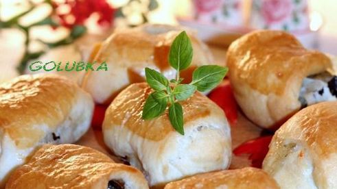 пирожки с крабовыми палочками и баклажаном