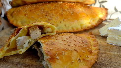 пирожки с курицей и грибами