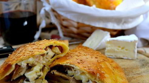 пирожки с курицей и грибами