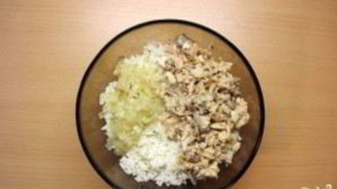 пирожки с сайрой и рисом