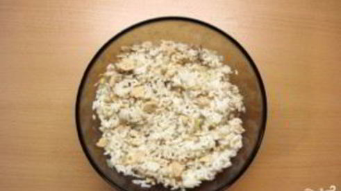 пирожки с сайрой и рисом