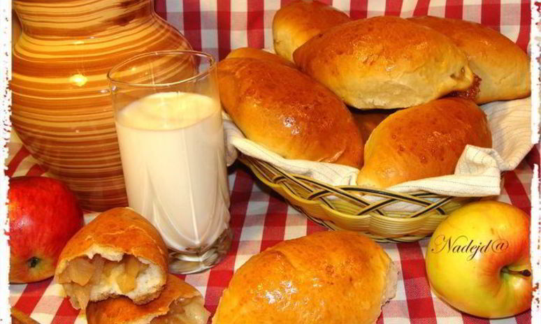 Рецепт пирожков с яблочно-лимонной начинкой