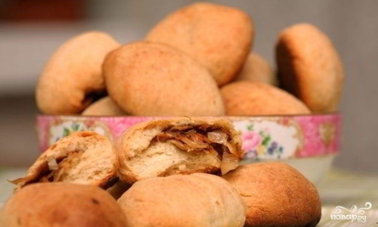 Рецепт постных пирожков с капустой