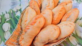 Постные пирожки с повидлом