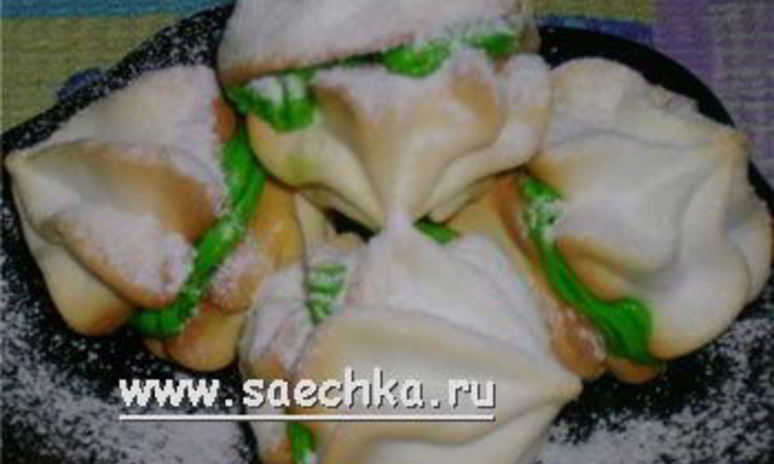 Рецепт белкового пирожного поцелуйчики