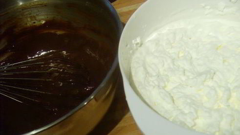 брауни и шоколадный парфе