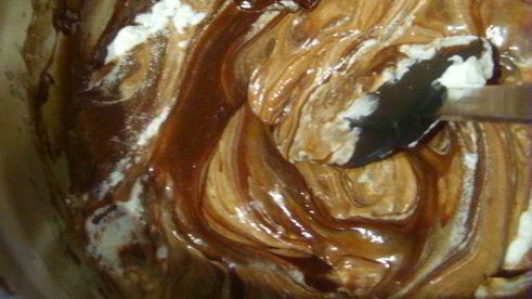 брауни и шоколадный парфе