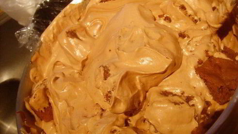 брауни и шоколадный парфе