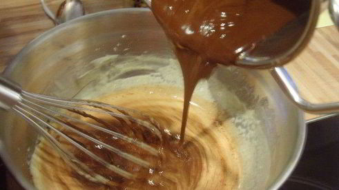 брауни и шоколадный парфе