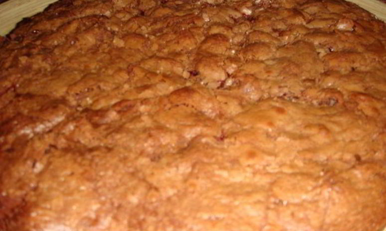 Рецепт брауни с клюквой и глазурью из белого шоколада