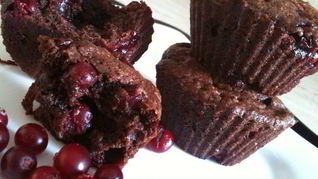 Брауни с клюквой