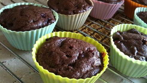 брауни с клюквой