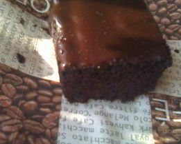 Брауни с шоколадной глазурью