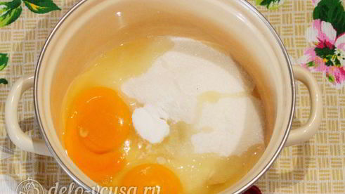 брауни с творогом и вишней