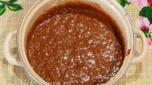 брауни с творогом и вишней