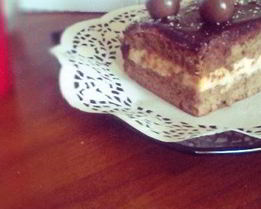 Кофейное пирожное с шоколадом