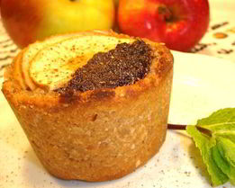 Маковое пирожное с яблоками Постное и не очень