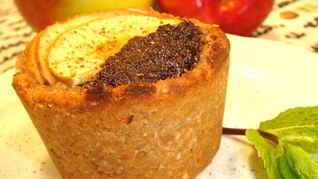 Маковое пирожное с яблоками Постное и не очень