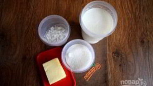 медовое пирожное с начинкой