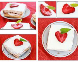 Пирожное клубничный тирамису