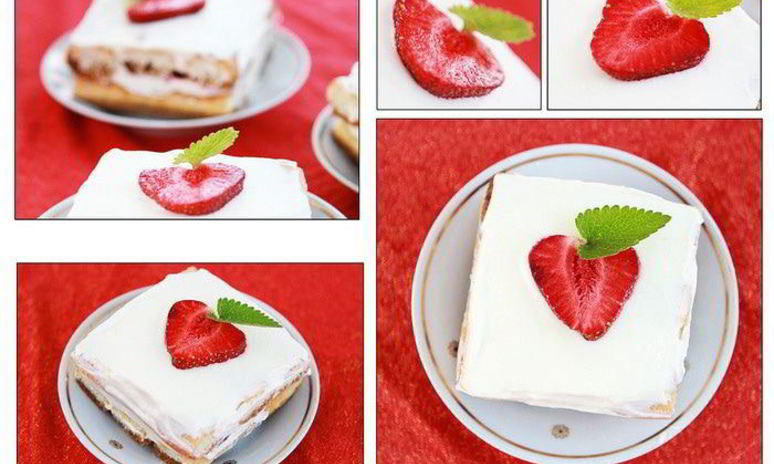 Рецепт пирожного клубничный тирамису