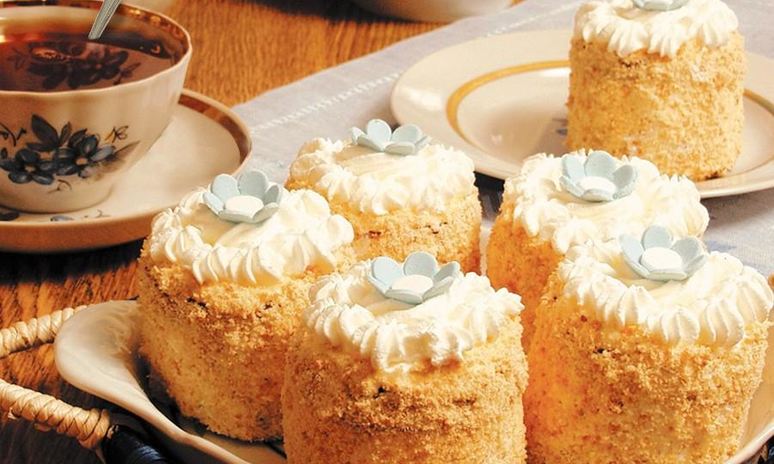 Рецепт пирожных из бисквитного теста