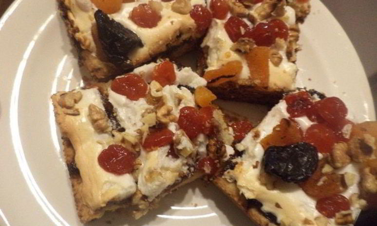 Рецепт пирожных из песочного теста с сухофруктами