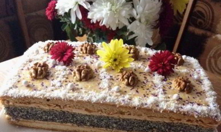 Рецепт пирожных маковых с кофейным кремом