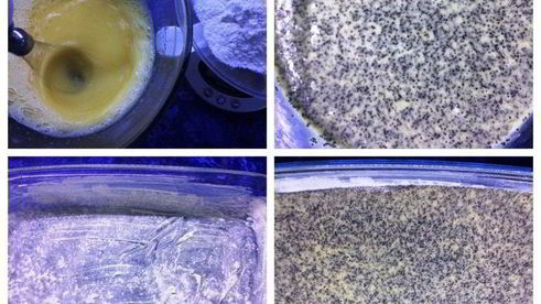 пирожные маковые с кофейным кремом